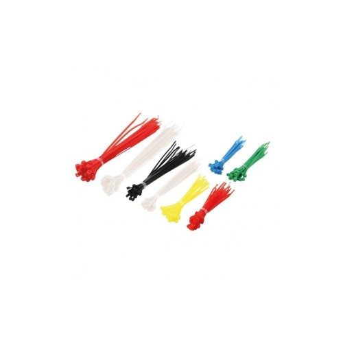 Opaski nylonowe Techly zaciskowe 200 szt. kolor - 1380287