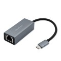Kabel adapter Qoltec USB-C na RJ45 Ethernet | 1000Mb/s | Aluminiowa obudowa - 2040051