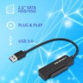 Kabel adapter Qoltec SATA | Przejściówka na dysk SSD HDD 2.5" | USB 3.0 | Super speed 5Gb/s | 2TB - 2040036