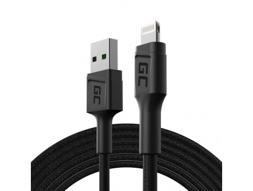 GREEN CELL KABEL KABGC18 GC POWERSTREAM USB-A - LIGHTNING 200CM, SZYBKIE ŁADOWANIE - 2210741