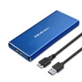Obudowa/kieszeń Qoltec na dysk M.2 SSD | SATA | NGFF | USB 3.0 | Super speed 5Gb/s | 2TB | Niebieski - 2294432
