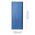 Obudowa/kieszeń Qoltec na dysk M.2 SSD | SATA | NGFF | USB 3.0 | Super speed 5Gb/s | 2TB | Niebieski - 2294429