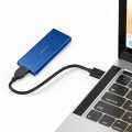 Obudowa/kieszeń Qoltec na dysk M.2 SSD | SATA | NGFF | USB 3.0 | Super speed 5Gb/s | 2TB | Niebieski - 2294434