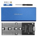 Obudowa/kieszeń Qoltec na dysk M.2 SSD | SATA | NGFF | USB 3.0 | Super speed 5Gb/s | 2TB | Niebieski - 2294431