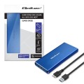Obudowa/kieszeń Qoltec na dysk M.2 SSD | SATA | NGFF | USB 3.0 | Super speed 5Gb/s | 2TB | Niebieski - 2294437