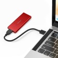 Obudowa/kieszeń Qoltec na dysk M.2 SSD | SATA | NGFF | USB 3.0 | Super speed 5Gb/s | 2TB | Czerwony - 2294440
