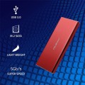 Obudowa/kieszeń Qoltec na dysk M.2 SSD | SATA | NGFF | USB 3.0 | Super speed 5Gb/s | 2TB | Czerwony - 2294439