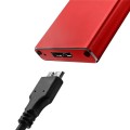 Obudowa/kieszeń Qoltec na dysk M.2 SSD | SATA | NGFF | USB 3.0 | Super speed 5Gb/s | 2TB | Czerwony - 2294441