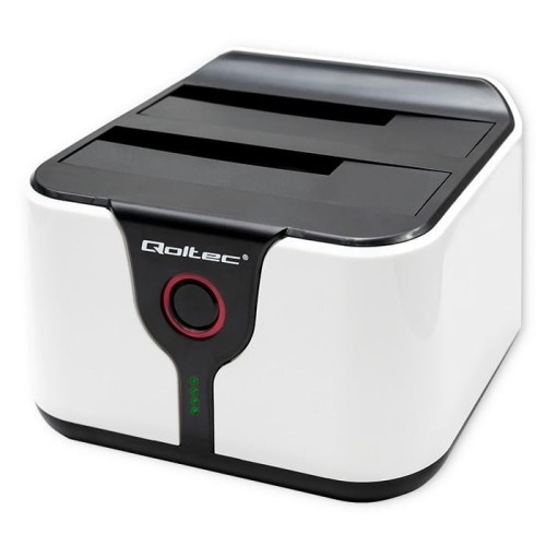 Stacja dokująca Qoltec do dysków HDD SSD 2.5" 3.5" | SATA III | USB 3.0 | Super speed 5Gb/s | z funkcją klonowania offline - 2245650