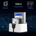 Stacja dokująca Qoltec do dysków HDD SSD 2.5" 3.5" | SATA III | USB 3.0 | Super speed 5Gb/s | z funkcją klonowania offline - 2294487