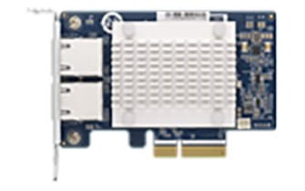 Qnap QXG-5G2T-111C, 2x 5GbE, PCIe Gen3 x1, Low-profile /Full-height - 2295340