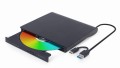 GEMBIRD ZEWNĘTRZNA NAGRYWARKA DVD 8X, CD 24X USB 3.1 SLIM CZARNA - 2296052