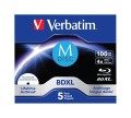 M-DISC BD-R Verbatim 100GB X4 Printable (5 Jewel Case) - 2296186