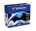 M-DISC BD-R Verbatim 100GB X4 Printable (5 Jewel Case) - 2296187