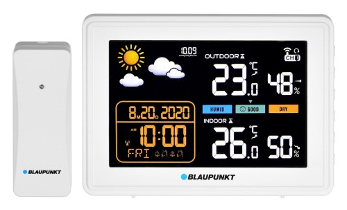 BLAUPUNKT Stacja pogodowa z czujnikiem zewnętrznym WS30WH - 2183093