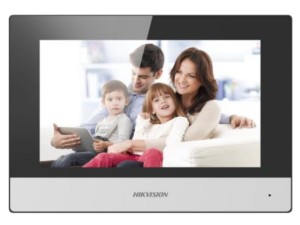Monitor wideodomofonu HIKVISION DS-KH6320-WTE1 17,8cm (7") Czarny, Srebrny