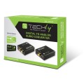 Konwerter/Przetwornik Techly DAC Toslink Coaxial do Analog RCA L/R i 3.5mm - 2300396