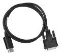 Kabel adapter Lanberg DisplayPort v1.2 - DVI-D (24+1) M/M 1m czarny Dual Link - 2300402