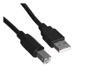 Kabel Lanberg CA-USBA-10CC-0018-BK (USB 2.0 M - USB 2.0 M; 1,8m; kolor czarny)