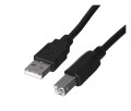 Kabel USB 2.0 Lanberg AM-BM 1,8m czarny - 2300409
