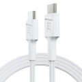Green Cell PowerStream - Kabel Przewód USB-C - USB-C 120 cm Power Delivery 60W, QC 3.0 (biały) - 2210688