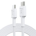 Green Cell PowerStream - Kabel Przewód USB-C - USB-C 200 cm Power Delivery 60W, QC 3.0 (biały) - 2210680