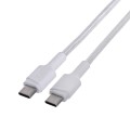 Green Cell PowerStream - Kabel Przewód USB-C - USB-C 200 cm Power Delivery 60W, QC 3.0 (biały) - 2300413