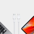 Green Cell PowerStream - Kabel Przewód USB-C - USB-C 200 cm Power Delivery 60W, QC 3.0 (biały) - 2210683