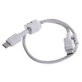 Green Cell PowerStream - Kabel Przewód USB-C - USB-C 30 cm Power Delivery 60W, QC 3.0 (biały) - 2300415