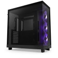 Obudowa NZXT H6 Flow RGB Midi Tower czarna z oknem - 2300849