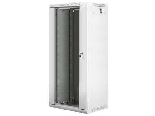 Szafa instalacyjna Rack wisząca 19" 27U 600x450 szara Lanberg (flat pack) - 2035541