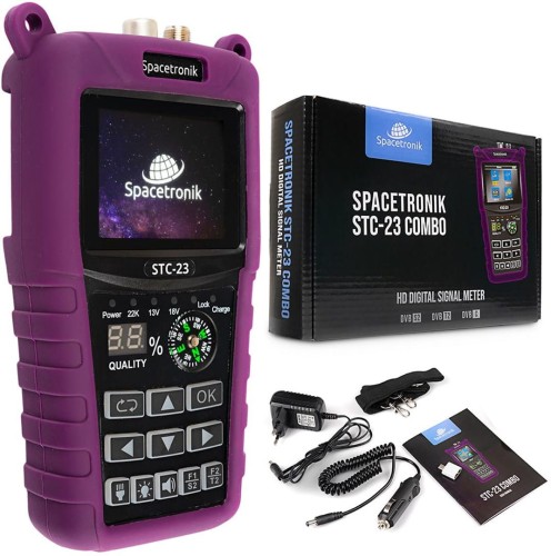Miernik satelitarny Spacetronik STC-23 VF6800 Combo DVB-S2+T2/C - 1927955