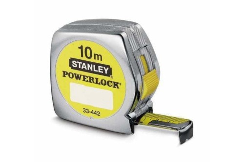 miara stalowa powerlock 10 m x 25 mm ob. chromowana - luz 12 - 2183117