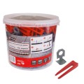 AWTOOLS SYSTEM POZIOMOWANIA PŁYTEK STANDARD 1,5mm - 7-15mm - KLIPS 300szt. + KLIN 100szt. - 2183252