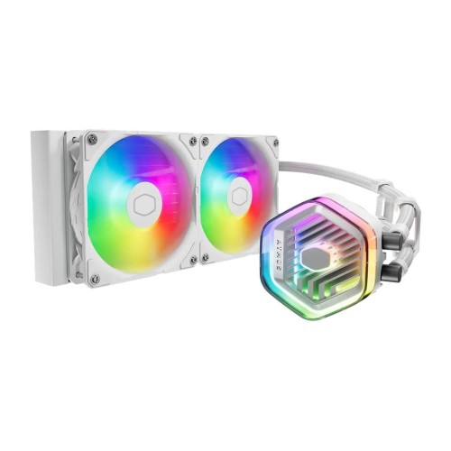 COOLER MASTER CHŁODZENIE WODNE MasterLiquid 240 Atmos ARGB White - 2302018