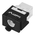 Moduł Keystone Lanberg gniazdo RJ45 -> LSA beznarzędziowy UTP kat.5e 180° do puszki montażowej - 2302238