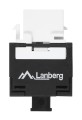 Moduł Keystone Lanberg gniazdo RJ45 -> LSA beznarzędziowy UTP kat.5e 180° do puszki montażowej - 2302237