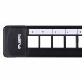 Patch panel pusty Lanberg PPKS-1124-B 24 port 1U 19" z organizerem do modułów keystone czarny - 2304805