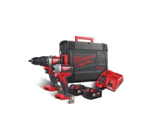 MILWAUKEE.POWERPACK M18BLPP2B2-502X M18BLDD2+M18BLID2 2x5,0Ah ... - 2149616