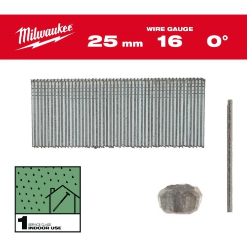 MILWAUKEE SZTYFTY 16G/32mm/0° DO M18 FN16GS /5000szt. - 2213796