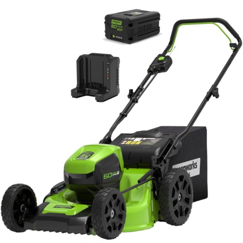 60V Kosiarka 46cm GREENWORKS GD60LM46HPK4 - Zestaw ładowarka + akumulator 4Ah - 2502807UB - 1126965