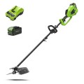 40V Kosa/Podkaszarka GREENWORKS GD40BCK4 - Zestaw ładowarka + akumulator 4Ah - 1301507UB - 1899373