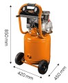 Kompresor olejowy pionowy 40l, 230V - 2150052