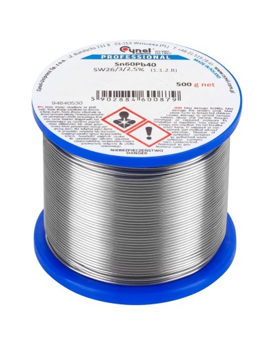 Cyna 2.5mm/500g Sn60Pb40 CYNEL - 1899606