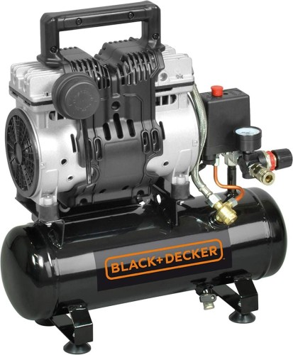 BLACK&DECKER SPRĘŻARKA BEZOLEJ. 6L /1KM/ 8BAR /0,75KW /  BARDZO CICHY - 1949545