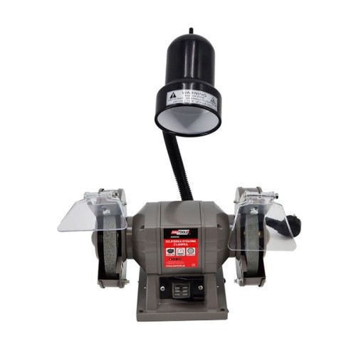 AWTOOLS SZLIFIERKA STOŁOWA 125mm / 150W  Z LAMPKĄ - 1976525