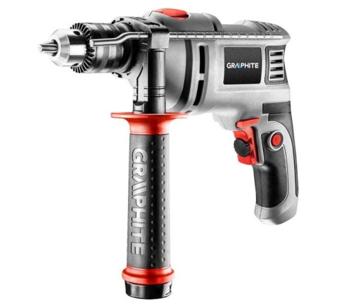 Wiertarka udarowa 550W,uchwyt kluczykowy 13 mm, walizka Graphite - 1737463