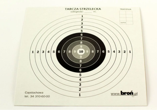 Tarcze papierowe 14x14 cm 100 szt. - 1749022