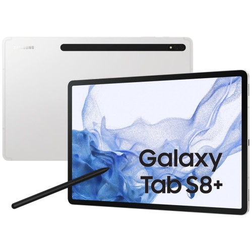 Samsung Galaxy Tab S8+ 12.4 WiFi 128GB Srebrny (WYPRZEDAŻ) - 2307408