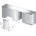 Zmywarka do zabudowy Whirlpool WSBO 3O23 PF X (szer. 44.5cm; Panel otwarty; kolor czarno-srebrny) - 818245